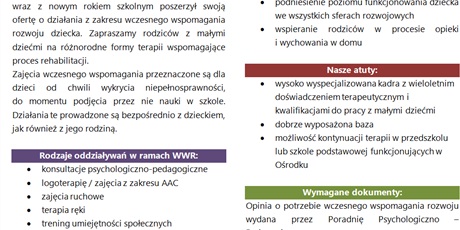 Wczesne Wspomaganie Rozwoju Dziecka